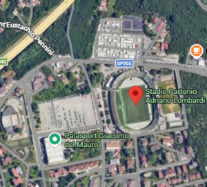 Stadio Partenio-Adriano Lombardi mappa