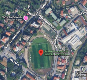 Stadio dei Marmi mappa